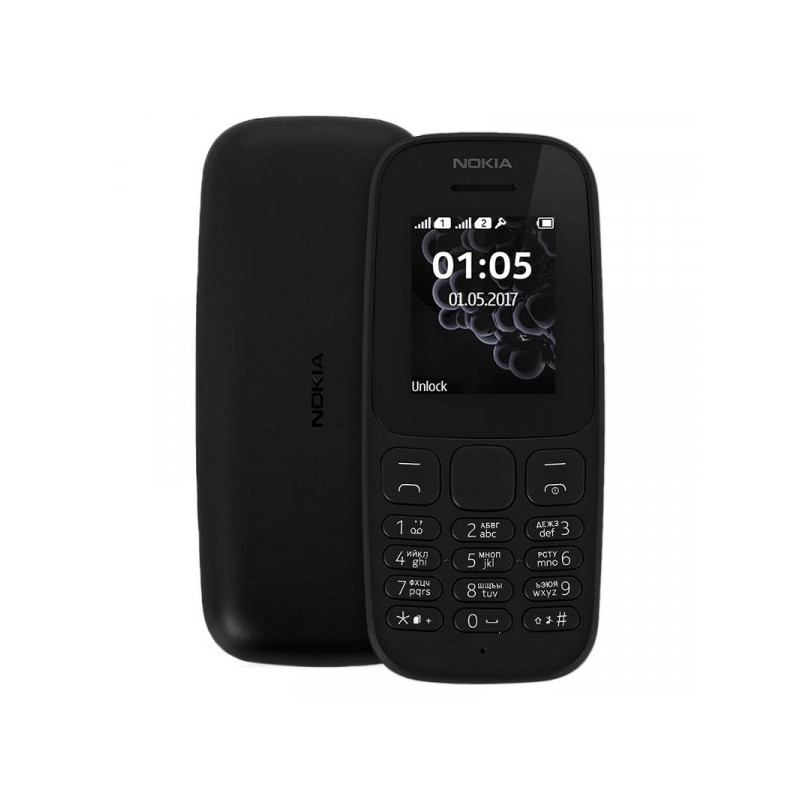 Мобильный телефон NOKIA 105 (2017) черный