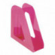 Лоток вертикальный для бумаг СТАММ "Фаворит", ширина 90 мм, розовый, ЛТ724