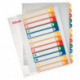 Разделители листов  Esselte прозрачный титульный лист  А4+ цифровые с цифрами 1- 12 пластик цветные