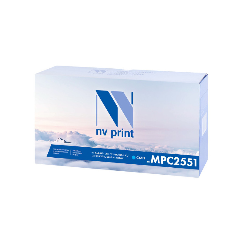 Тонер-картридж NV Print совместимый Ricoh Aficio MP C2551 Cyan  (9500k)