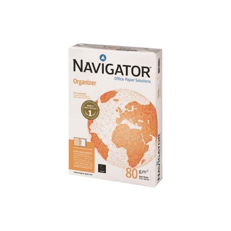 Бумага Navigator Organizer с перфорацией 4 отверстия А4 500 листов 80 грамм