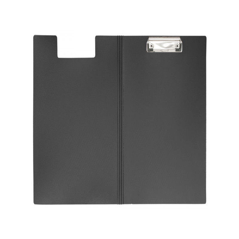 Папка-планшет с крышкой пластиковая черная WORKMATE Office Line А4 (0.8 мм)