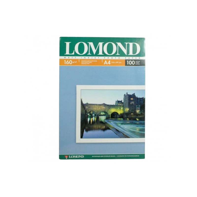 Бумага Lomond A4 160 г/м2 100 листов матовая для струйной печати