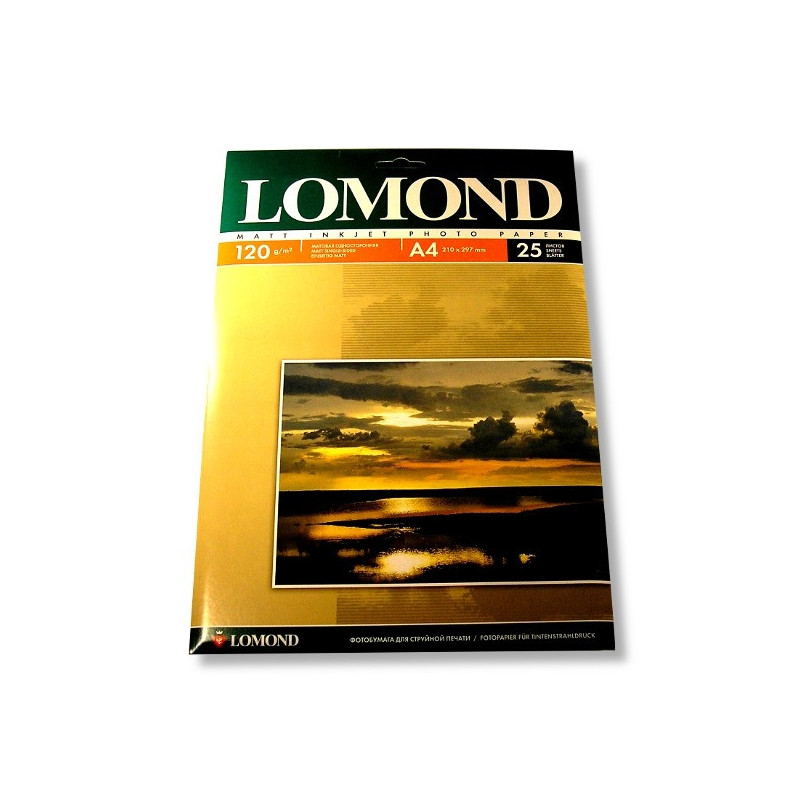 Бумага Lomond A4 120 г/м2 25 листов матовая для струйной печати