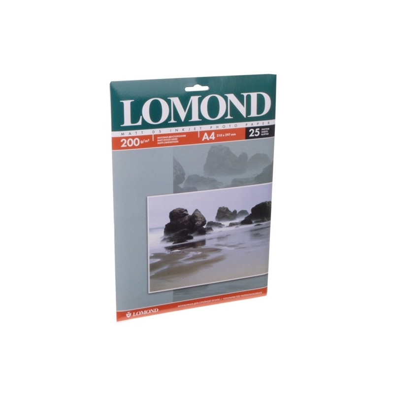 Бумага Lomond A4 200 г/м2 25 листов матовая для струйной печати