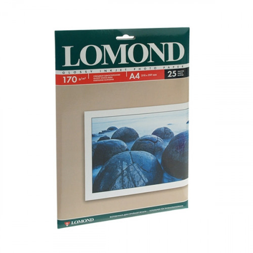 Бумага Lomond A4 170 г/м2 25 листов глянцевая для струйной печати