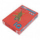 Бумага цветная IQ COLOR А4 80 г ZR09-кирпично-красный пачка 500 листов