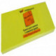 Самоклеящийся блок OFFICE LINE, 38х51, неоново желтый, 3x100 листов, 300 листов