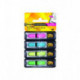 Закладки клейкие Post-it пластиковые 4 цвета по 24 листа в форме стрелки 11.9х43.2 мм в диспенсерах