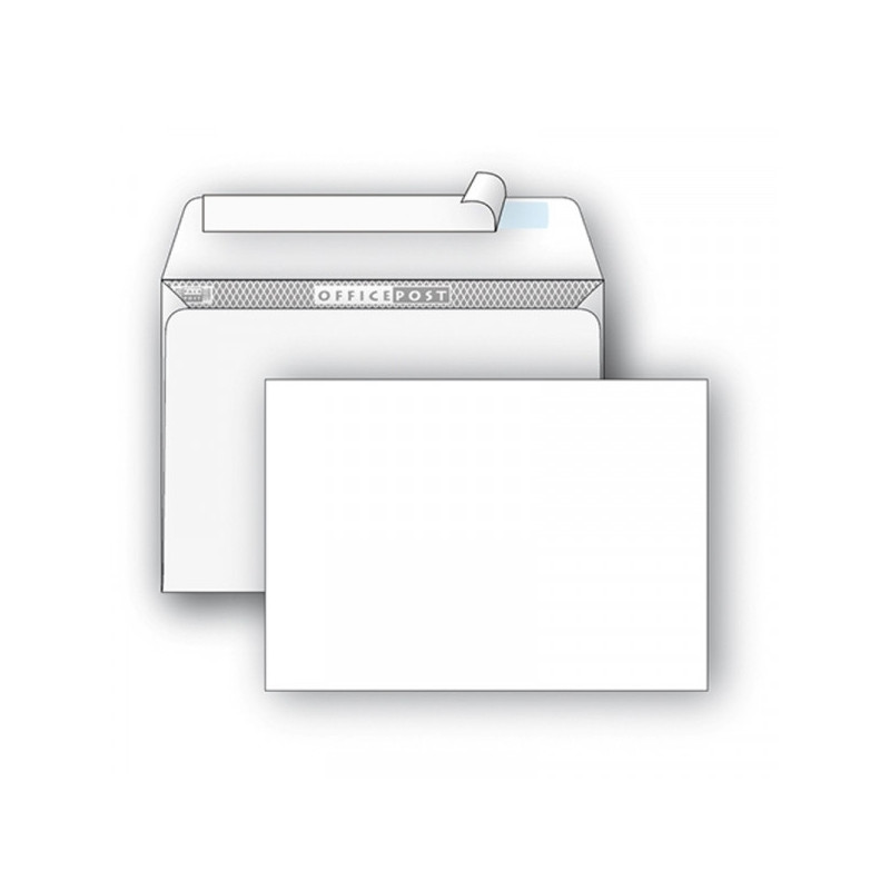 Конверт Белый С4 стрип OfficePost 229х324 250 штук в коробке