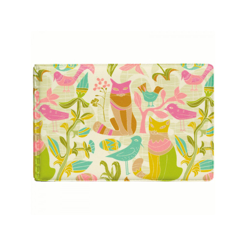 Визитница карманная ДПС "Кот розовый" на 28 карт, 65*110мм