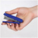 Степлер N10, 20 листов, глубина закладки 50 мм, 50 скоб, пластик, темно-синий, Kangaro HS-J10, антистеплер