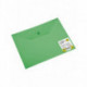 Папка-конверт на кнопке А4 0,18 мм, полупрозрачная зеленая DOLCE COSTO