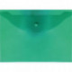 Папка-конверт на кнопке Attomex  А4, 120мкм, зеленая