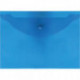 Папка-конверт на кнопке Attomex А4, 120мкм, синяя