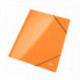 Папка на резинках Leitz Wow А4 картонная оранжевая 240 г/кв.м до 250 листов