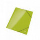 Папка на резинках Leitz Wow А4 картонная зеленая 240 г/кв.м до 250 листов