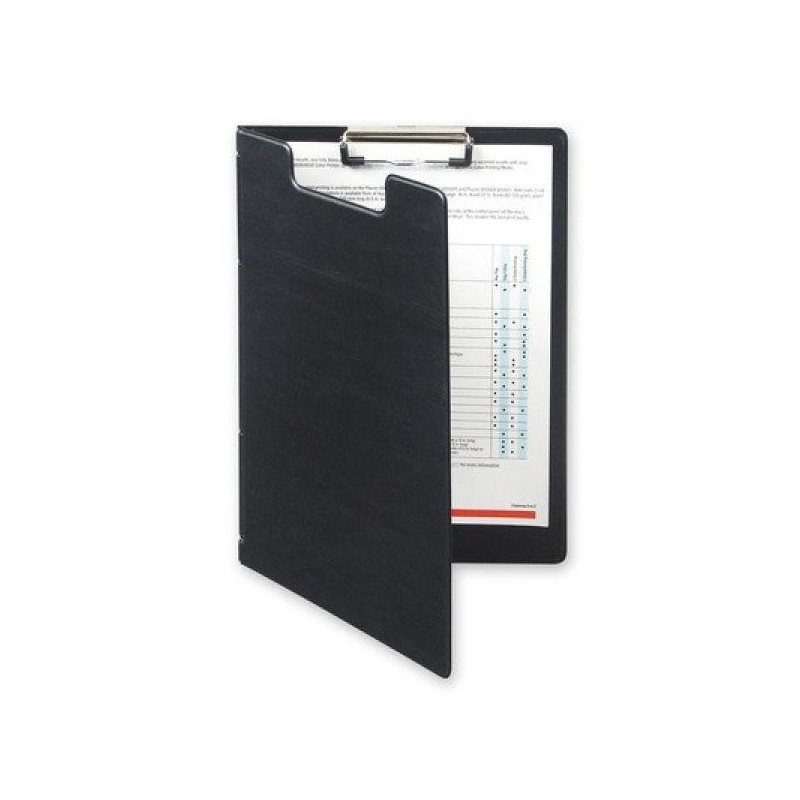 Папка-планшет с крышкой картонная черная Bantex А4 (2 мм)