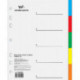 Разделитель листов 5 цветов пластик, А5 , WORKMATE Office Line
