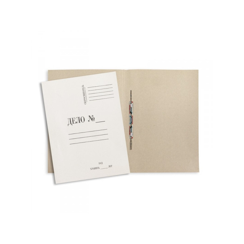Папка-скоросшиватель Дело № картонная А4 до 150 листов белая 280 г/кв.м