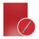 Папка с боковым пружинным скоросшивателем DOLCE COSTO Эконом, А4, красная