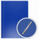 Папка-скоросшиватель пружинный боковой, А4, пластик, синяя, DOLCE COSTO