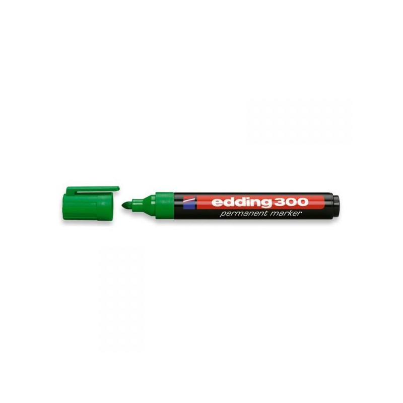 Маркер перманентный Edding E-300 зеленый толщина линии 1.5-3 мм