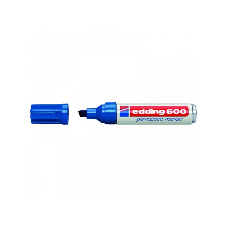 Маркер перманентный Edding E-500 синий толщина линии 2-7 мм