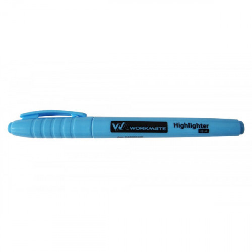 Текстовыделитель, толщина линии 1-4 мм, голубой, скошенный наконечник, WORKMATE U-Save