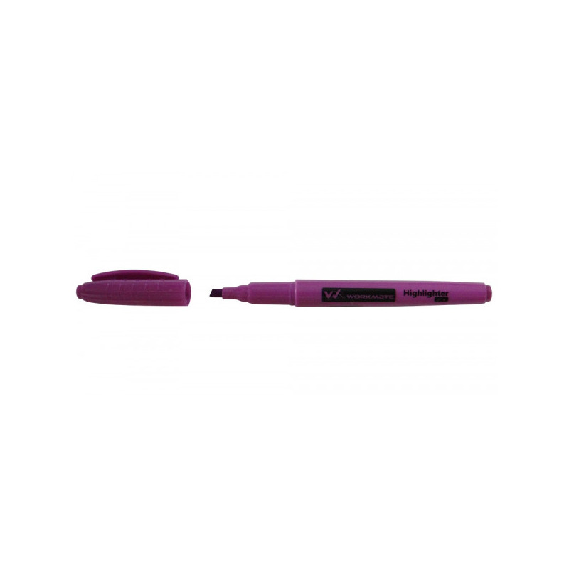 Текстовыделитель, толщина линии 1-4 мм, фиолетовый, скошенный наконечник, WORKMATE U-Save