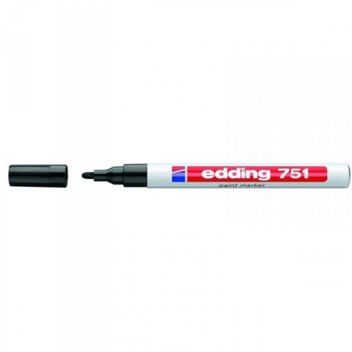 Маркер пеинт лаковый Edding E-751/1 черный толщина линии 1-2 мм