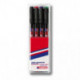 Набор маркеров для пленок и глянцевых поверхностей Edding E-140 S/4 4 цвета (толщина линии 0.3 мм)