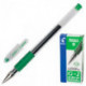 Ручка гелевая Pilot BLGP-G1-5 зеленая с резиновой манжеткой с толщиной линии 0,3 мм