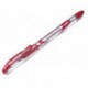 Ручка гелевая Cello FLO Gel 0,5 мм красная с резиновой манжеткой с европодвесом