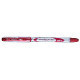 Ручка гелевая Cello FLO Gel 0,5 мм красная с резиновой манжеткой с европодвесом