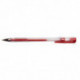 Ручка гелевая DOLCE COSTO в прозрачном корпусе красная толщина линии  0,5 мм