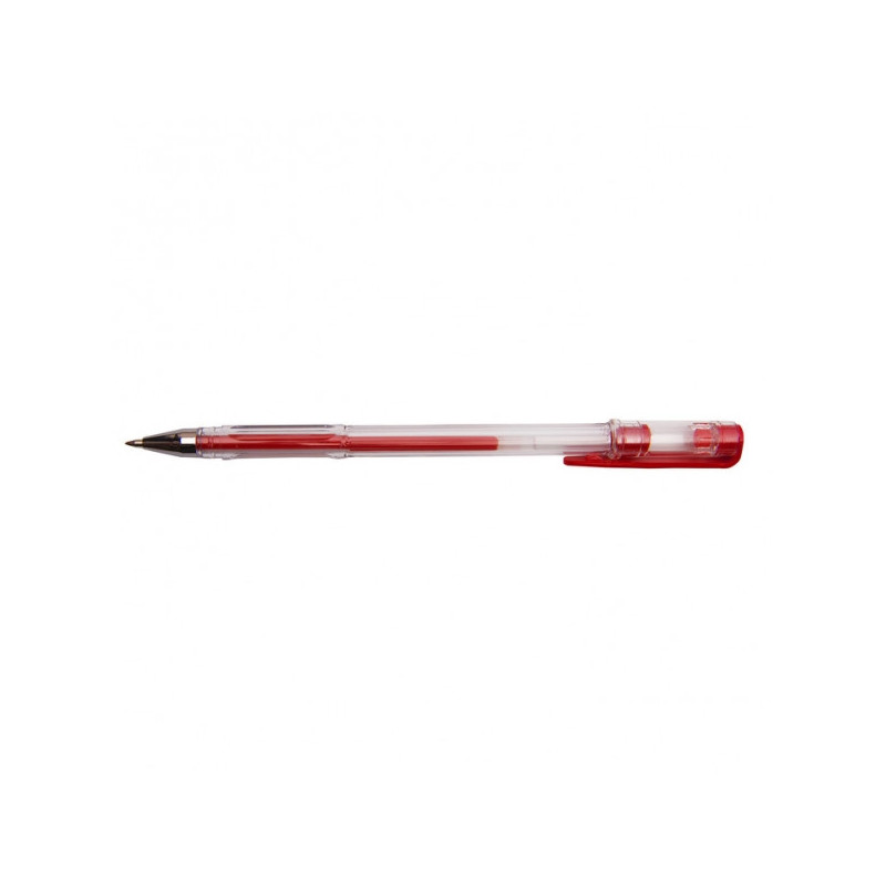 Ручка гелевая DOLCE COSTO в прозрачном корпусе красная толщина линии  0,5 мм