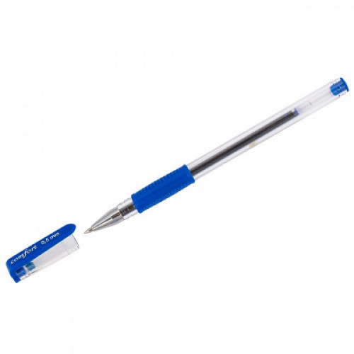 Ручка гелевая Союз "Comfort" синяя, 0,7мм, грип