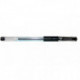 Ручка гелевая с резиновой манжеткой, 0,5 мм, черная, WORKMATE U-Save