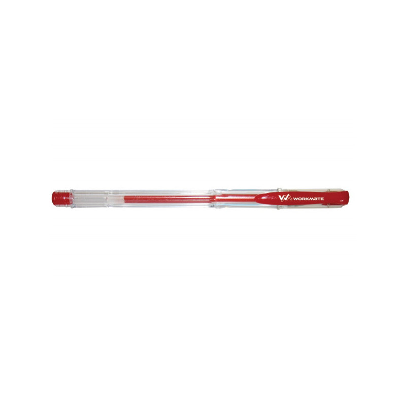 Ручка гелевая, 0,5 мм, красная, WORKMATE U-Save