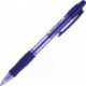 Ручка гелевая автоматическая с резиновой манжеткой, 0,7 мм, синяя, ш/к на корпусе