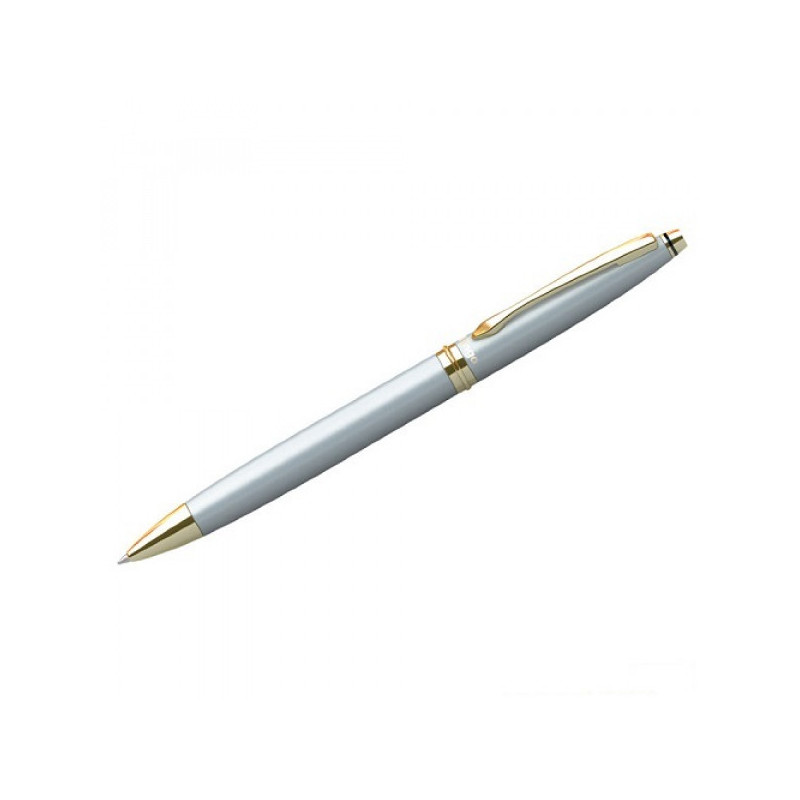 Ручка шариковая Berlingo "Silver Luxe" синяя, 0,7мм, корпус серебро, поворот., инд. упак.