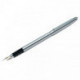 Ручка перьевая Berlingo "Silk Prestige" синяя, 0,8мм, корпус хром, пластик. футляр