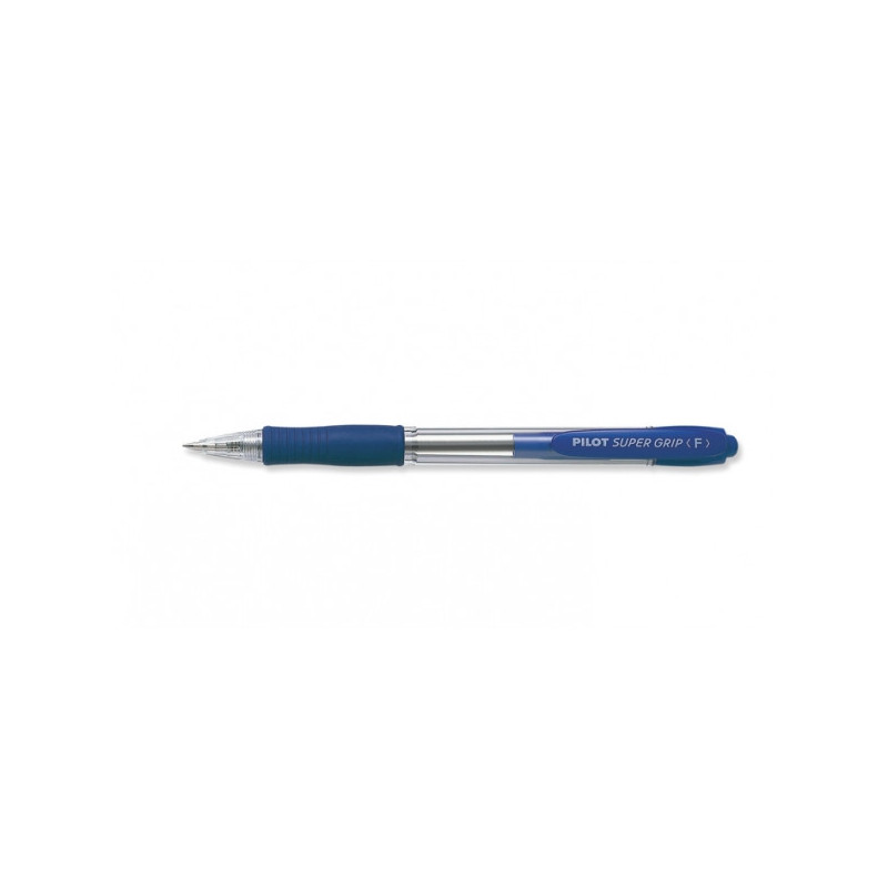 Ручка шариковая автоматическая Pilot BPGP-10R-F синяя с резиновой манжеткой с толщиной линии 0.32 мм
