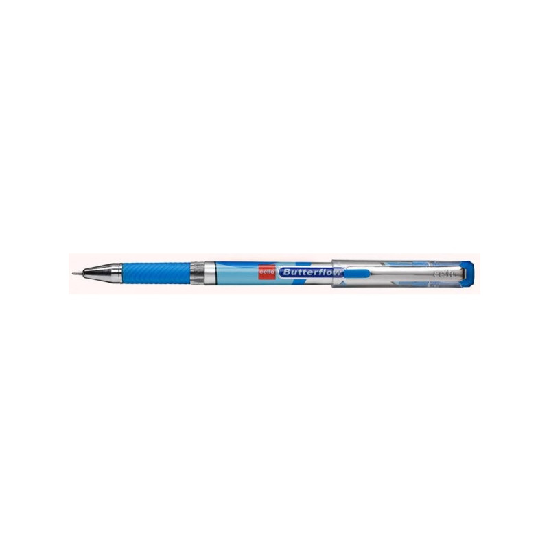 Ручка шариковая Cello BUTTERFLOW 0,6мм синяя