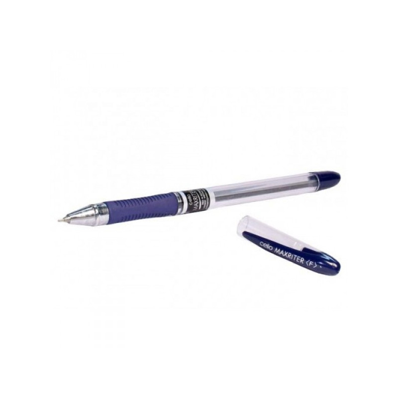 Ручка шариковая Cello MAXRITER XS 0.7 мм синяя с резиновой манжеткой