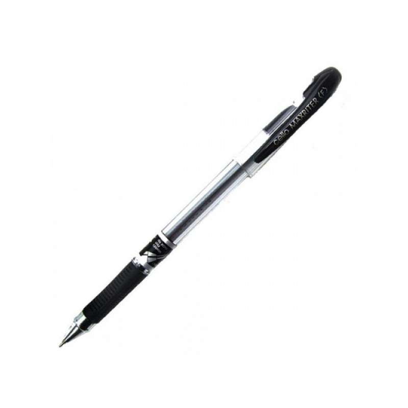 Ручка шариковая Cello MAXRITER XS 0.7 черная с резиновой манжеткой
