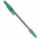 Ручка шариковая Беркли прозрачный корпус аналог Corvina зеленая