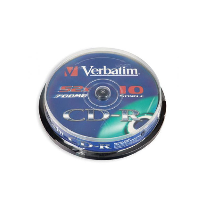 Диск CD-R Verbatim 700MB 52x CB/10 43437 Extra Protect