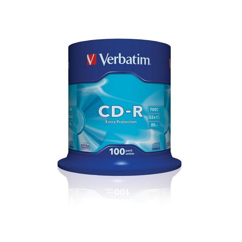 Носители информации CD-R VERBATIM 700MB 52x Cake 100 штук